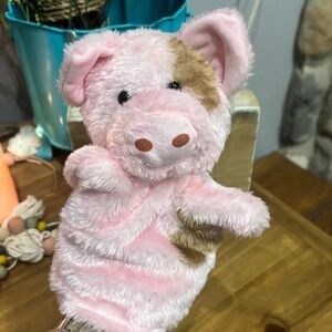 Adorable Pink Pig Hand Puppet